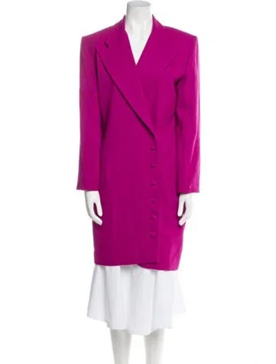 Pre-owned Nicole Miller Blazer In Purple