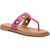 Nicole Miller Bling Thong Sandal In Pink