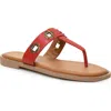 Nicole Miller Bling Thong Sandal In Red