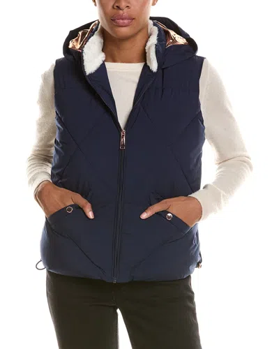 Nicole Miller Bling Vest In Blue