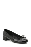 Nicole Miller Block Heel Dress Pump In Black Patent