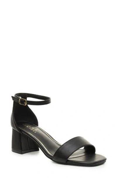 Nicole Miller Block Heel Sandal In Black