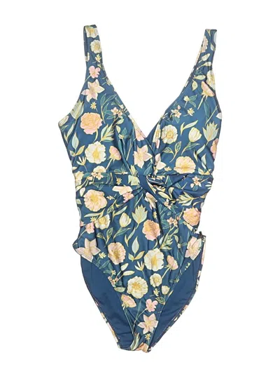 Pre-owned Nicole Miller Bodysuit In Blue