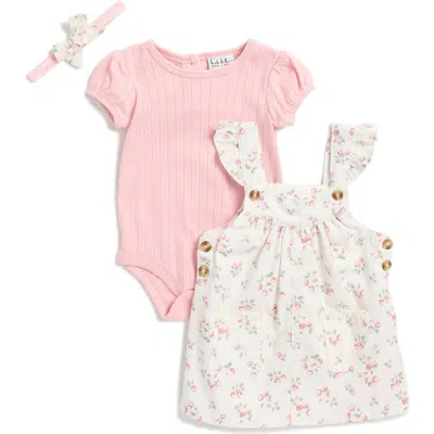 Nicole Miller Babies'  Bodysuit, Jumper & Headband Set