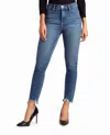 Nicole Miller Boerum Hill High Rise Slim Fit Jean In Dark Blue In Blue