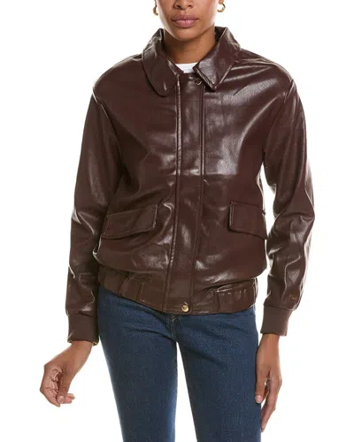 Nicole Miller Bomber Jacket In Animal Print