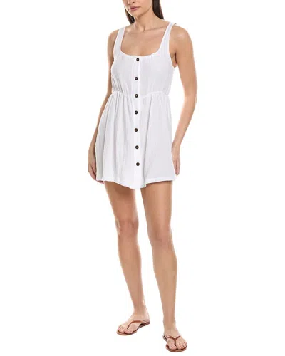 Nicole Miller Button Front Dress In White
