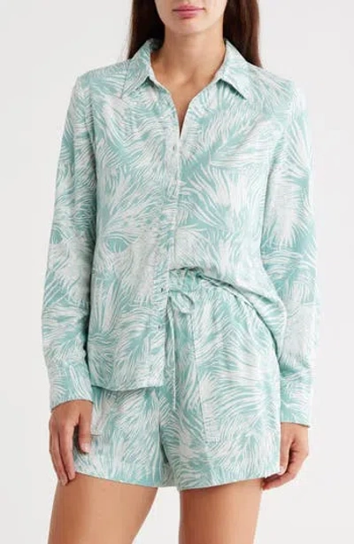 Nicole Miller Button-up Shirt In Blue