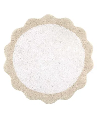 Nicole Miller Camille Decorative Bath Rug, 30" X 30" In Sand