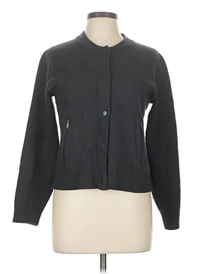 Pre-owned Nicole Miller Cardigan Sweater In Black