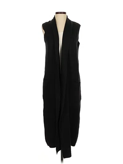 Pre-owned Nicole Miller Cardigan Sweater In Black
