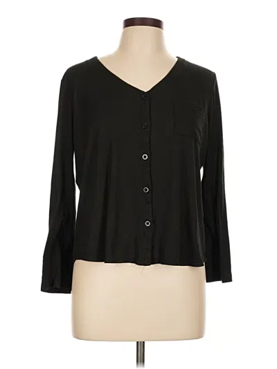 Pre-owned Nicole Miller Cardigan Sweater In Black