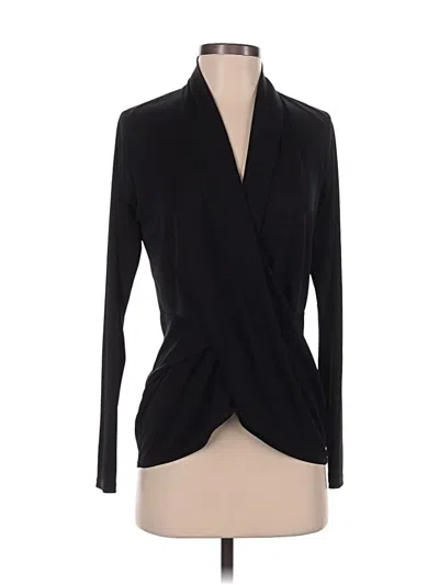 Pre-owned Nicole Miller Cardigan Sweater In Black