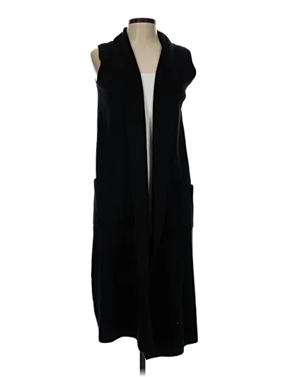Pre-owned Nicole Miller Cardigan Sweater In Black
