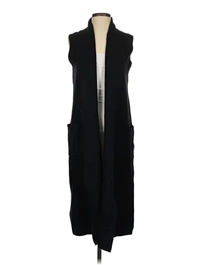 Pre-owned Nicole Miller Cardigan Sweater In Black
