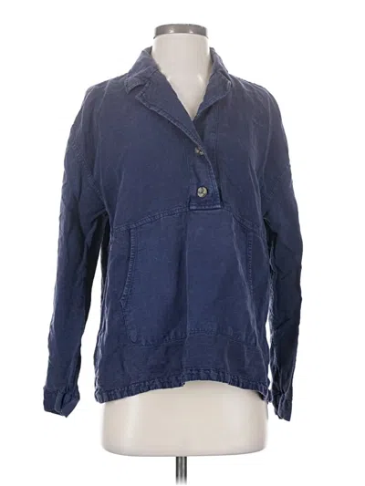 Pre-owned Nicole Miller Cardigan Sweater In Blue