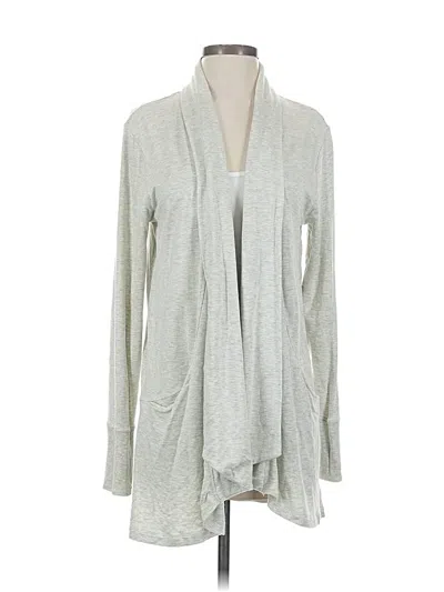 Pre-owned Nicole Miller Cardigan Sweater In Gray