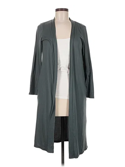 Pre-owned Nicole Miller Cardigan Sweater In Gray