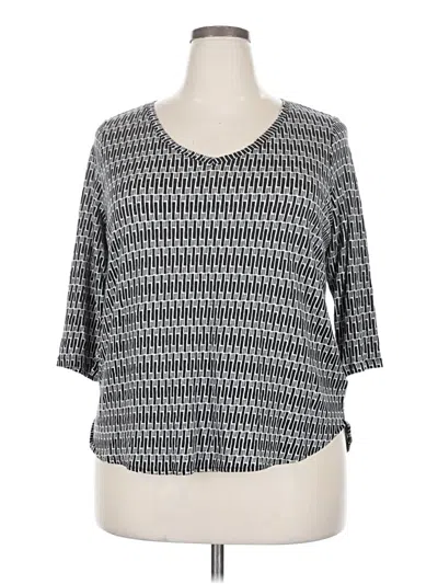 Pre-owned Nicole Miller Cardigan Sweater In Gray
