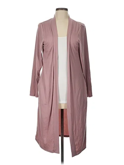 Pre-owned Nicole Miller Cardigan Sweater In Pink