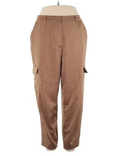 Pre-owned Nicole Miller Cargo Pants In Brown