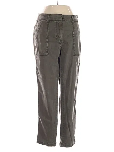 Pre-owned Nicole Miller Cargo Pants In Gray