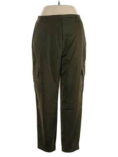 Pre-owned Nicole Miller Cargo Pants In Green