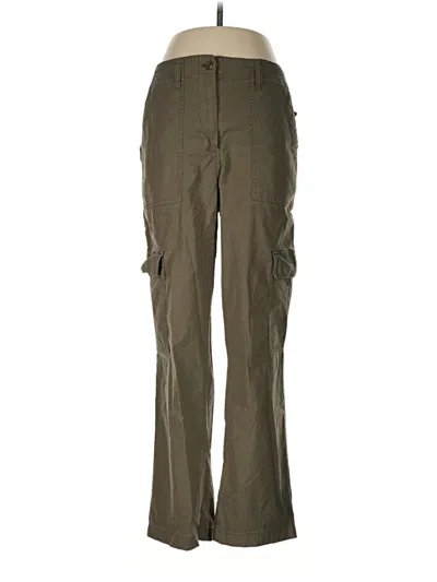 Pre-owned Nicole Miller Cargo Pants In Green