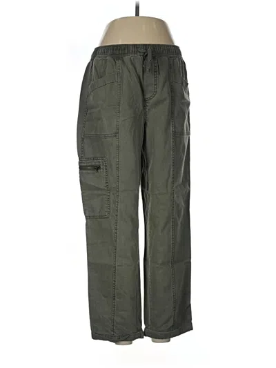 Pre-owned Nicole Miller Cargo Pants In Green