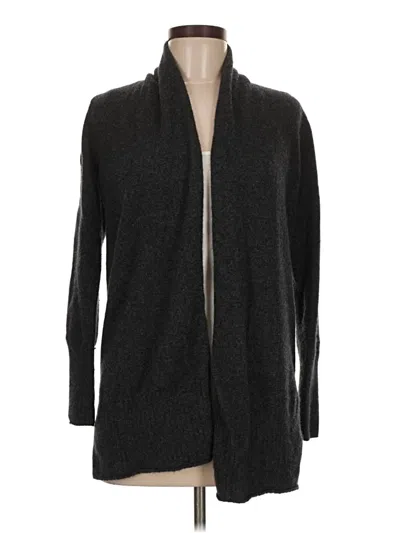 Pre-owned Nicole Miller Cashmere Cardigan Sweater In Gray