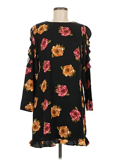 Pre-owned Nicole Miller Casual Dress In Black