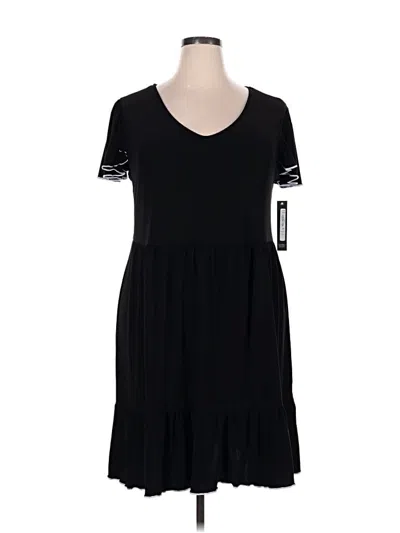 Nicole Miller Casual Dress In Black