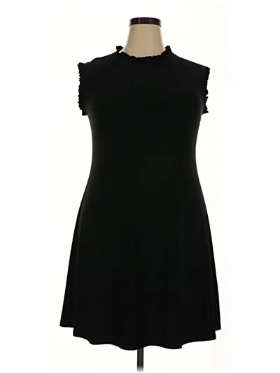 Pre-owned Nicole Miller Casual Dress In Black