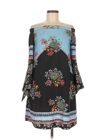 Pre-owned Nicole Miller Casual Dress In Blue