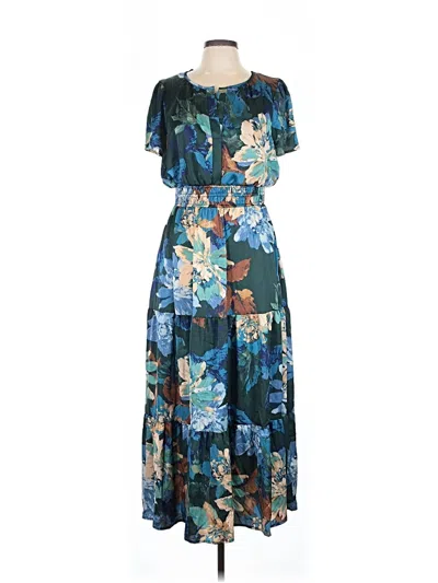 Pre-owned Nicole Miller Casual Dress In Blue