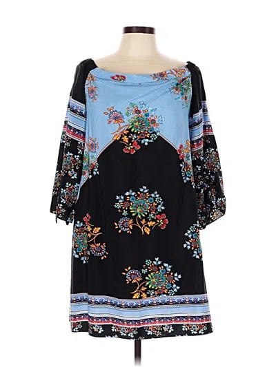 Pre-owned Nicole Miller Casual Dress In Blue