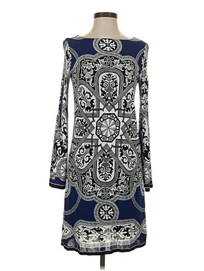 Pre-owned Nicole Miller Casual Dress In Blue