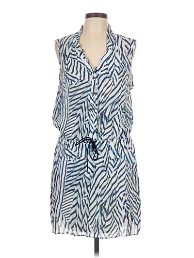 Pre-owned Nicole Miller Casual Dress In Blue