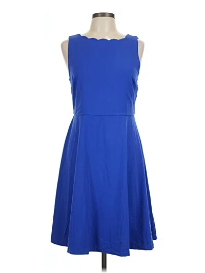 Pre-owned Nicole Miller Casual Dress In Blue