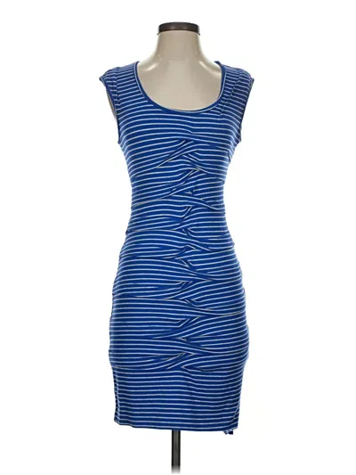 Pre-owned Nicole Miller Casual Dress In Blue