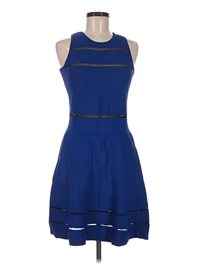 Pre-owned Nicole Miller Casual Dress In Blue