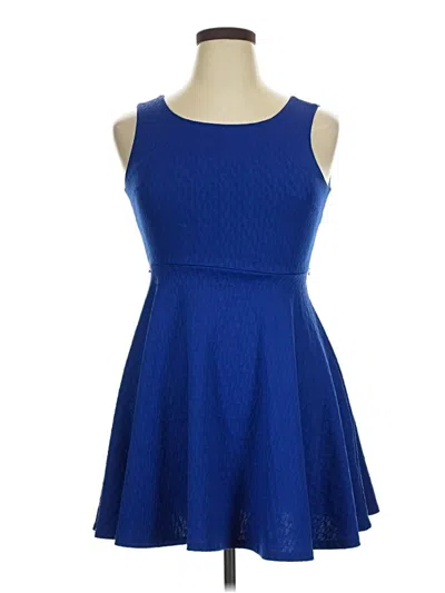 Pre-owned Nicole Miller Casual Dress In Blue