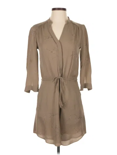 Pre-owned Nicole Miller Casual Dress In Brown