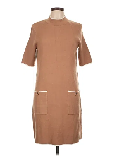 Pre-owned Nicole Miller Casual Dress In Brown