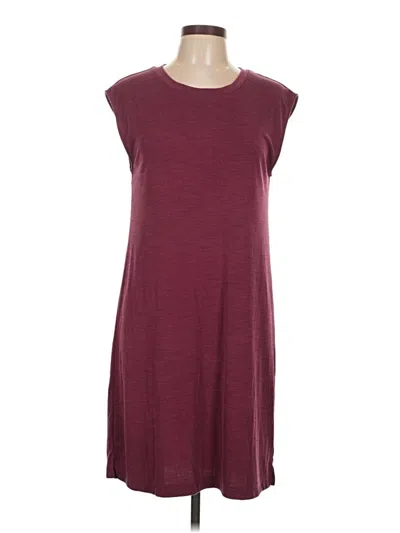 Pre-owned Nicole Miller Casual Dress In Burgundy