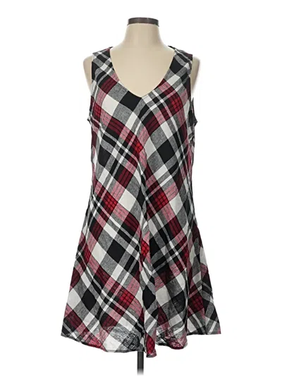 Pre-owned Nicole Miller Casual Dress In Burgundy