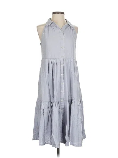 Pre-owned Nicole Miller Casual Dress In Gray