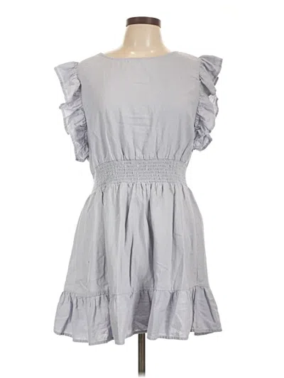 Pre-owned Nicole Miller Casual Dress In Gray