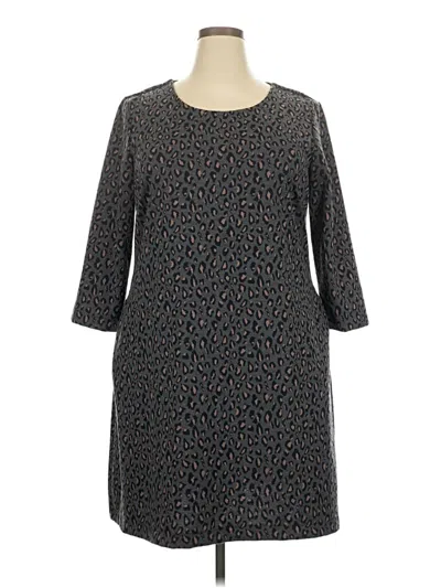 Pre-owned Nicole Miller Casual Dress In Gray