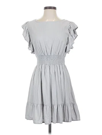 Pre-owned Nicole Miller Casual Dress In Gray